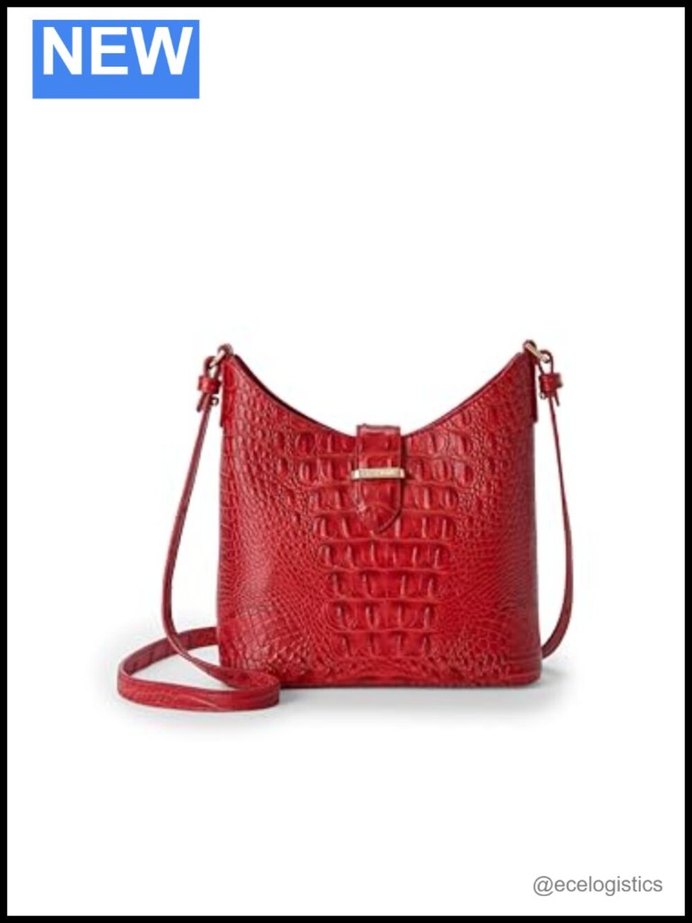 Small Leather Hobo Crossbody Bag with Adjustable Strap and Zip Pocket